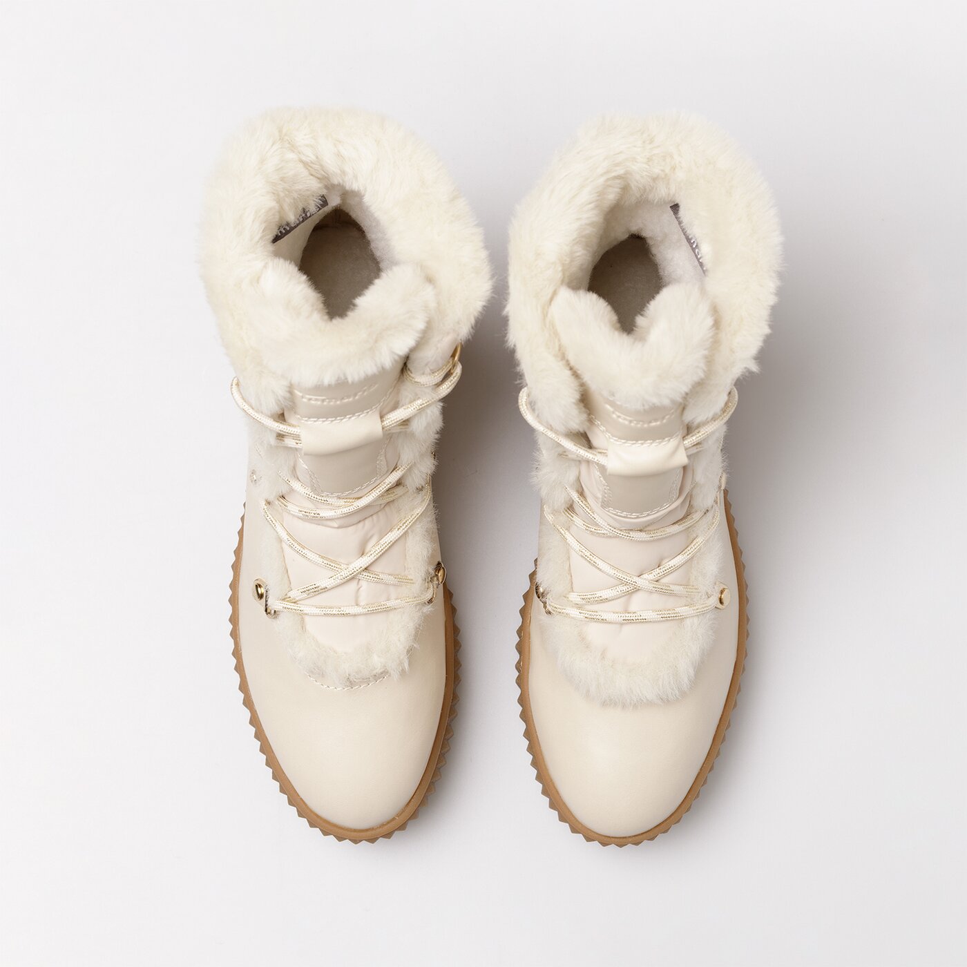 Damskie śniegowce TAMARIS SNOW FUR 1-1-26854-29 418 kolor beżowy