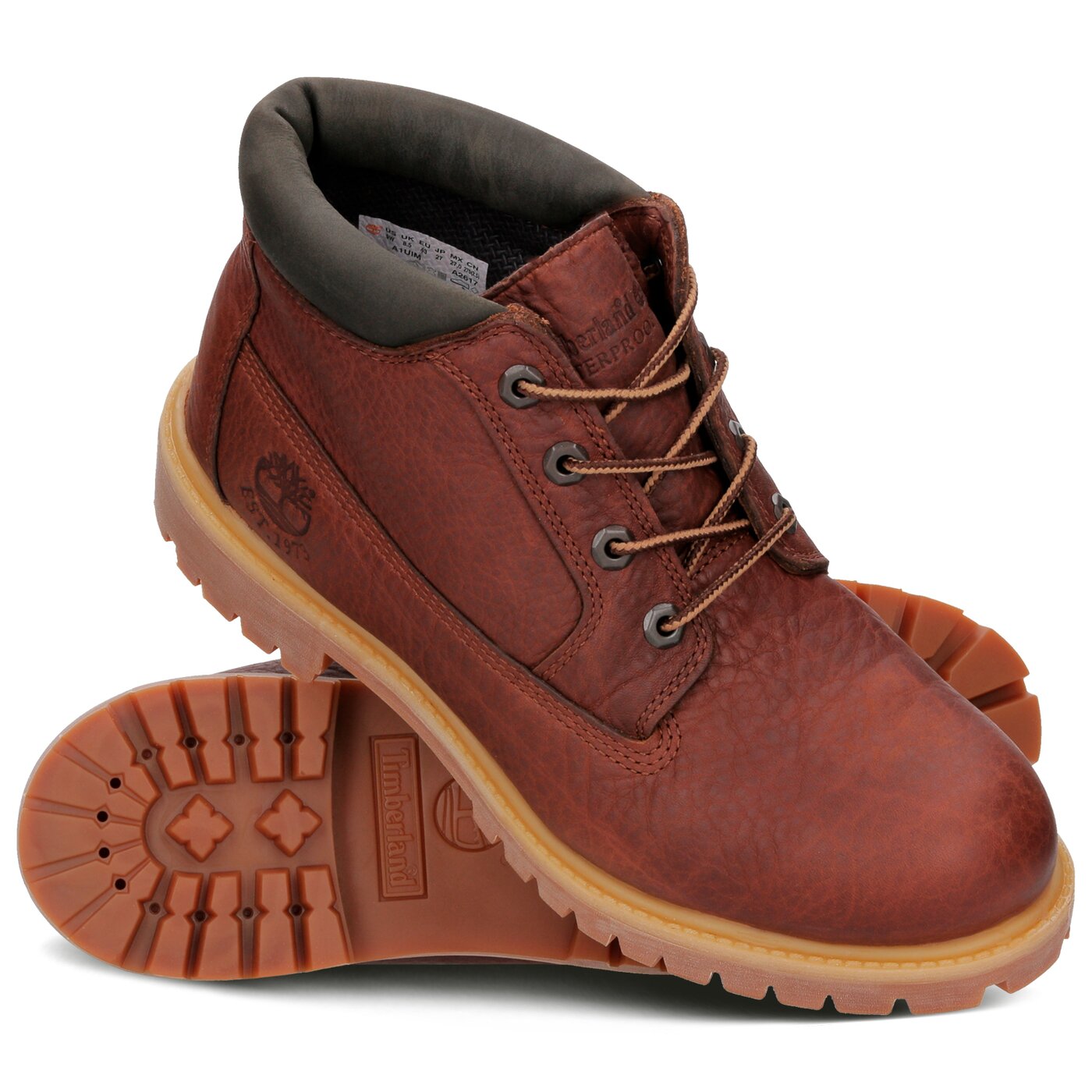 Męskie trapery TIMBERLAND PREMIUM WP CHUKKA ca1uim kolor brązowy