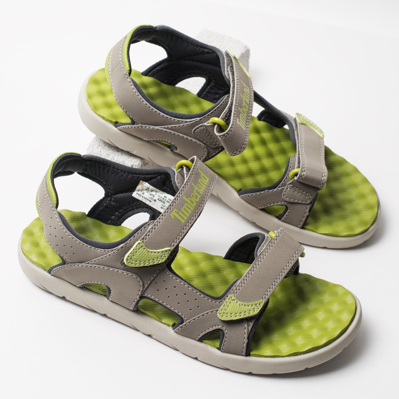 Dziecięce sandały / klapki TIMBERLAND PERKINS ROW 2-STRAP tb0a1qf61101 kolor szary