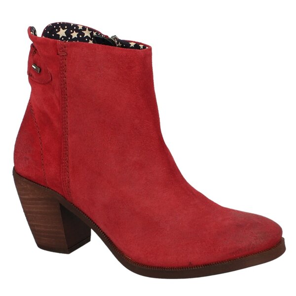 Damskie botki / sztyblety TOMMY HILFIGER IVY 2B  en56816154660 kolor czerwony