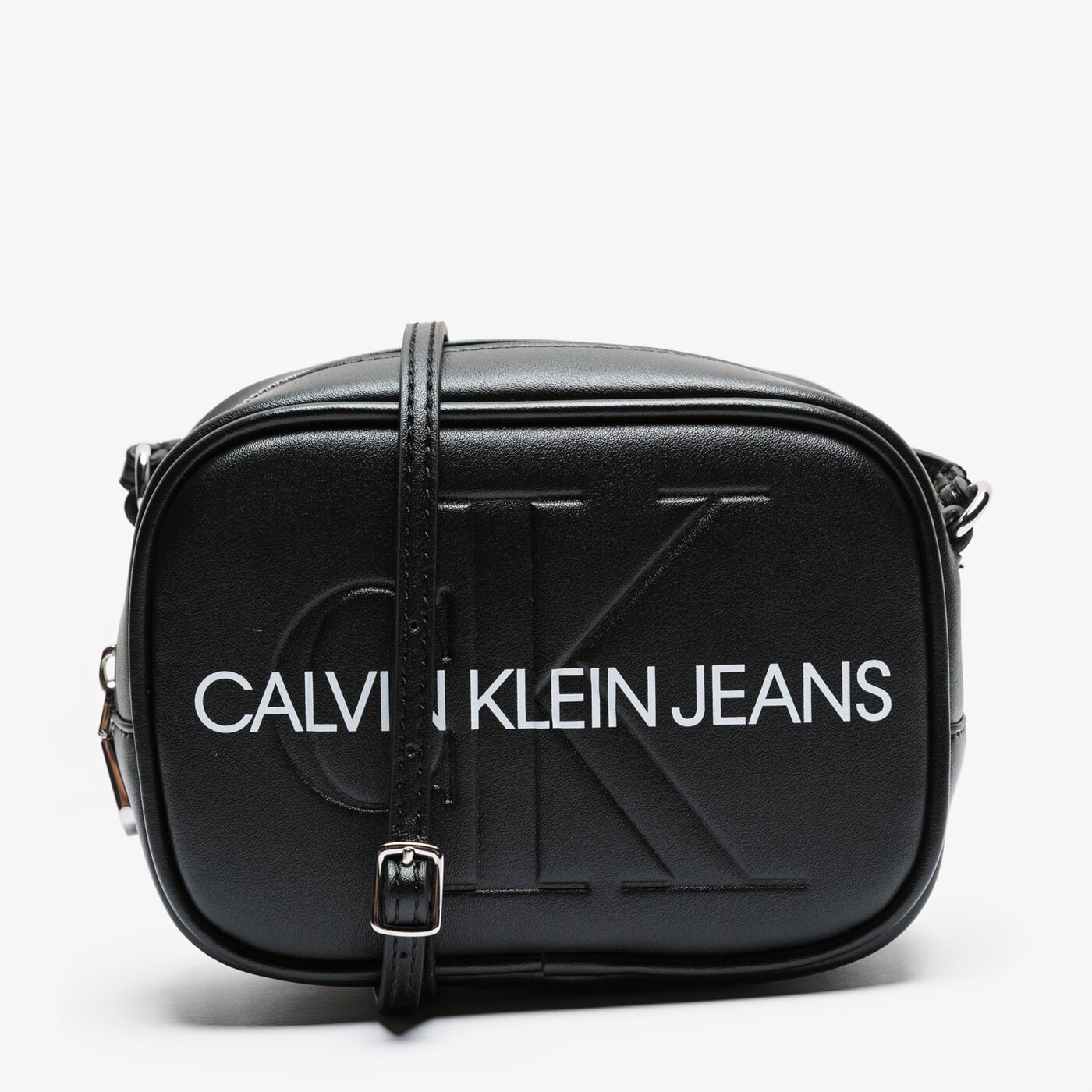 Damska torebka CALVIN KLEIN TOREBKA SCULPTED MONOGRAM CAMERA BAG k60k605524001 kolor czarny