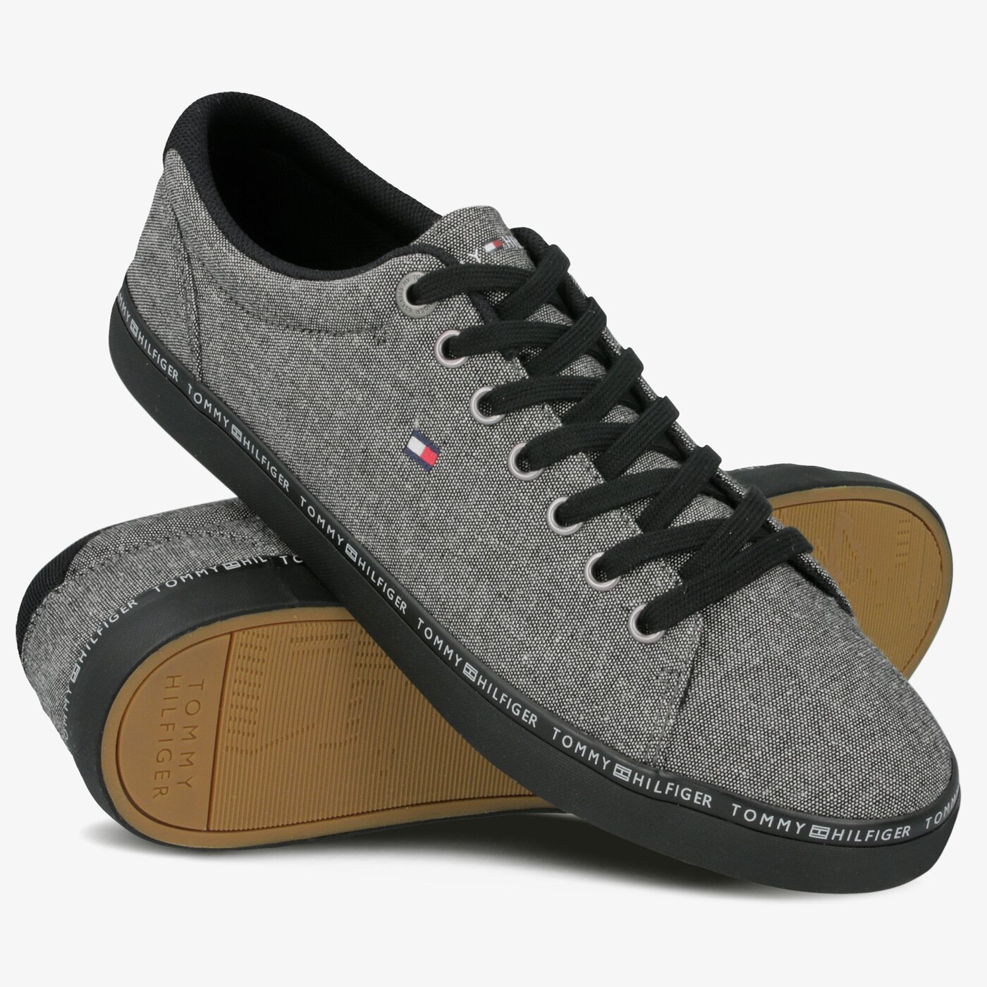 Męskie trampki TOMMY HILFIGER HARRISON 1D SUMMER CRAFT fm0fm02284990 kolor szary