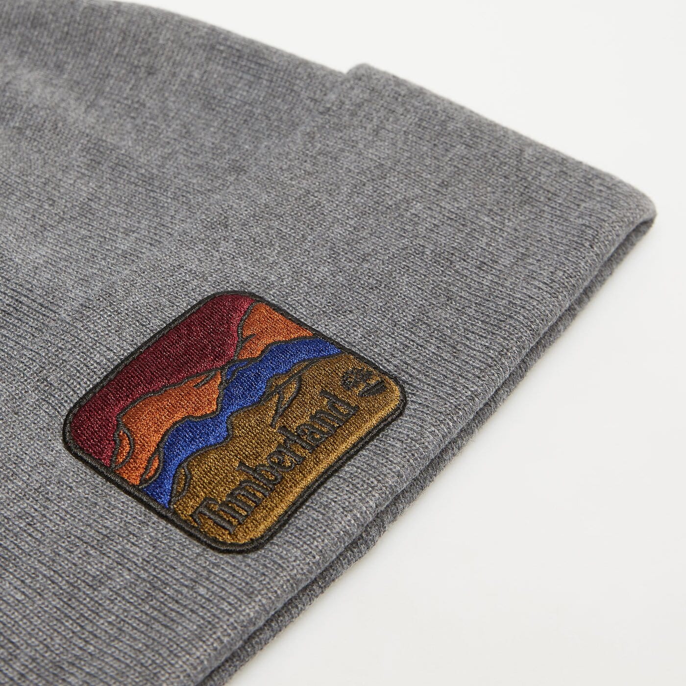 Damska czapka zimowa TIMBERLAND CZAPKA BEANIE WITH MOUNTAIN PATCH tb0a2pnj0101 kolor szary