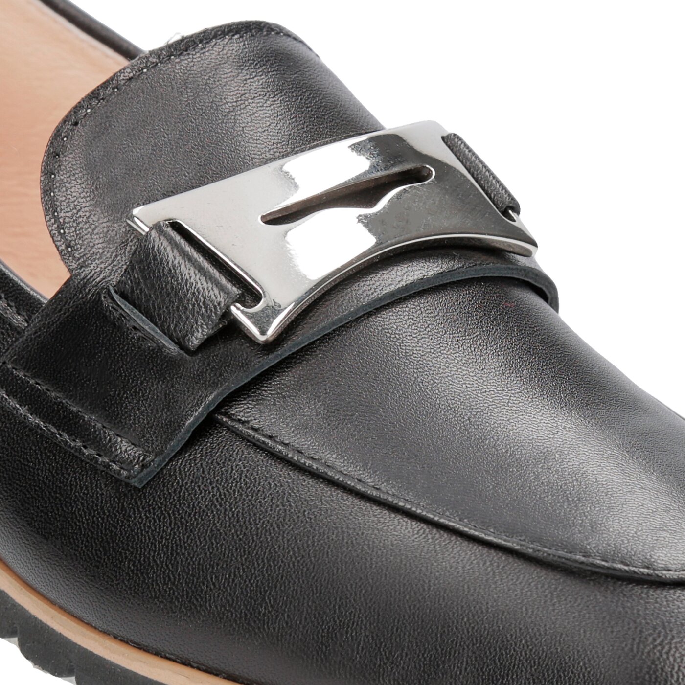 Damskie mokasyny i półbuty BALDOWSKI MOKASYNY CZARNE w00341/0046/002 kolor czarny