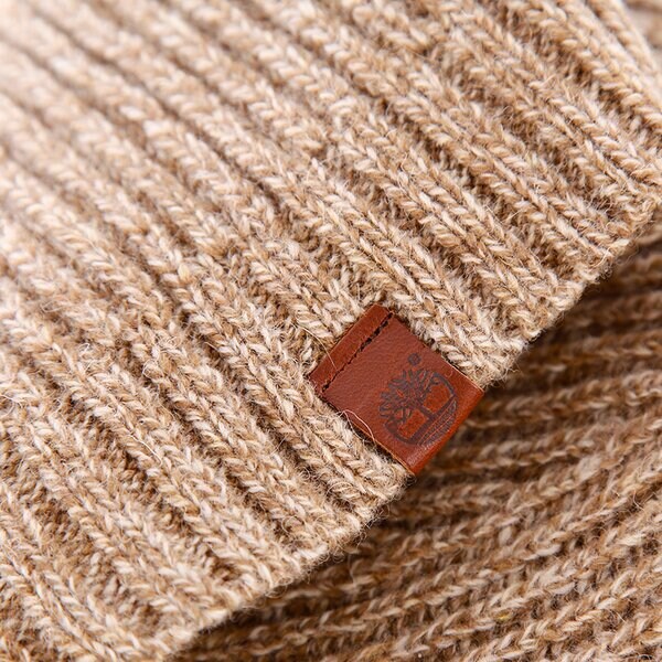 Męska czapka zimowa TIMBERLAND CZAPKA Z SLOUCHY MARLED BEANIE j1695244 kolor beżowy