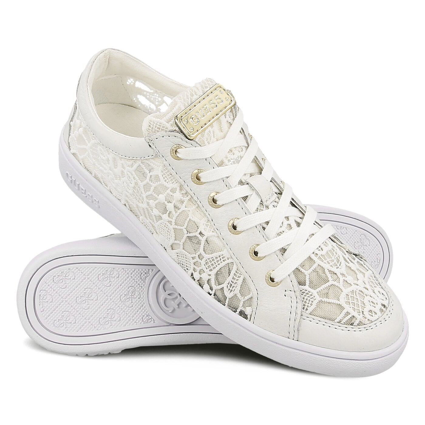 Damskie trampki GUESS GLINNA flgln1lac12white kolor biały