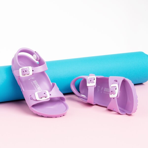 Dziecięce sandały / klapki BIRKENSTOCK RIO KIDS EVA LAVENDER 1013103 kolor fioletowy