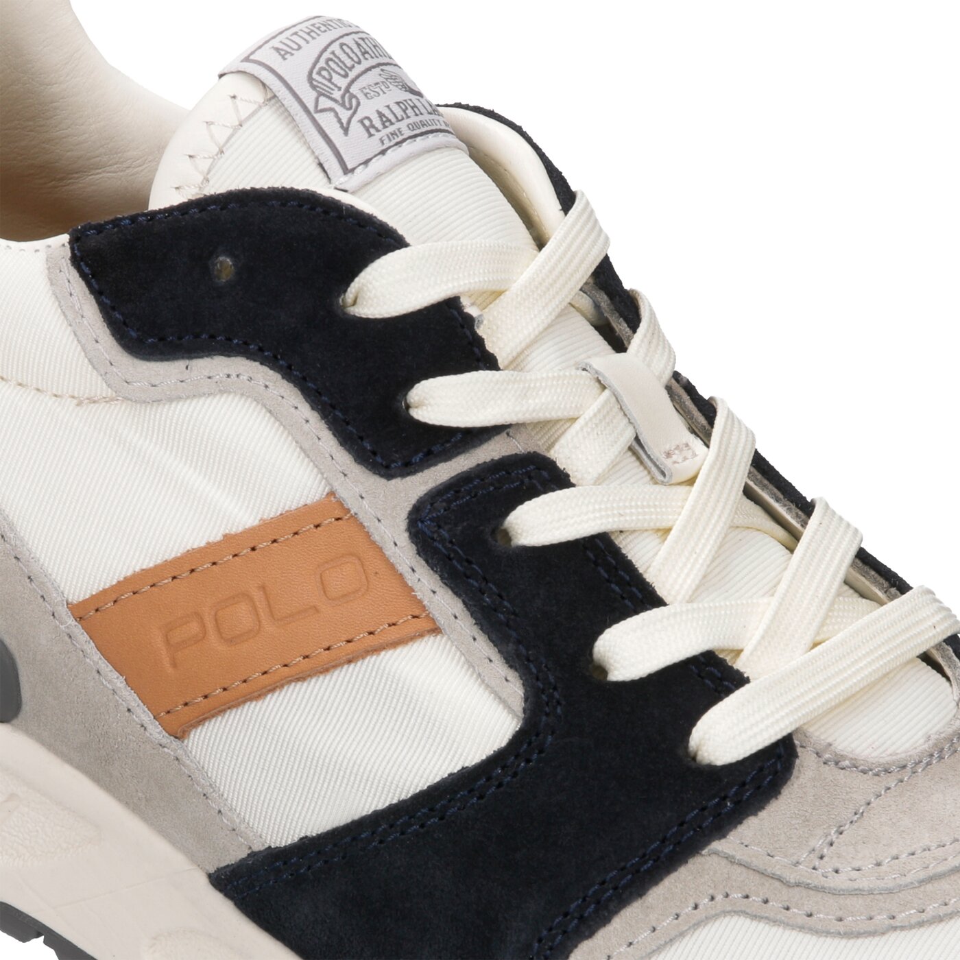 Męskie trampki POLO RL TRAIN100 CLS SNEAKERS ATHLETIC SHOE NEWPORT NAVY NYL 809710298001 kolor biały