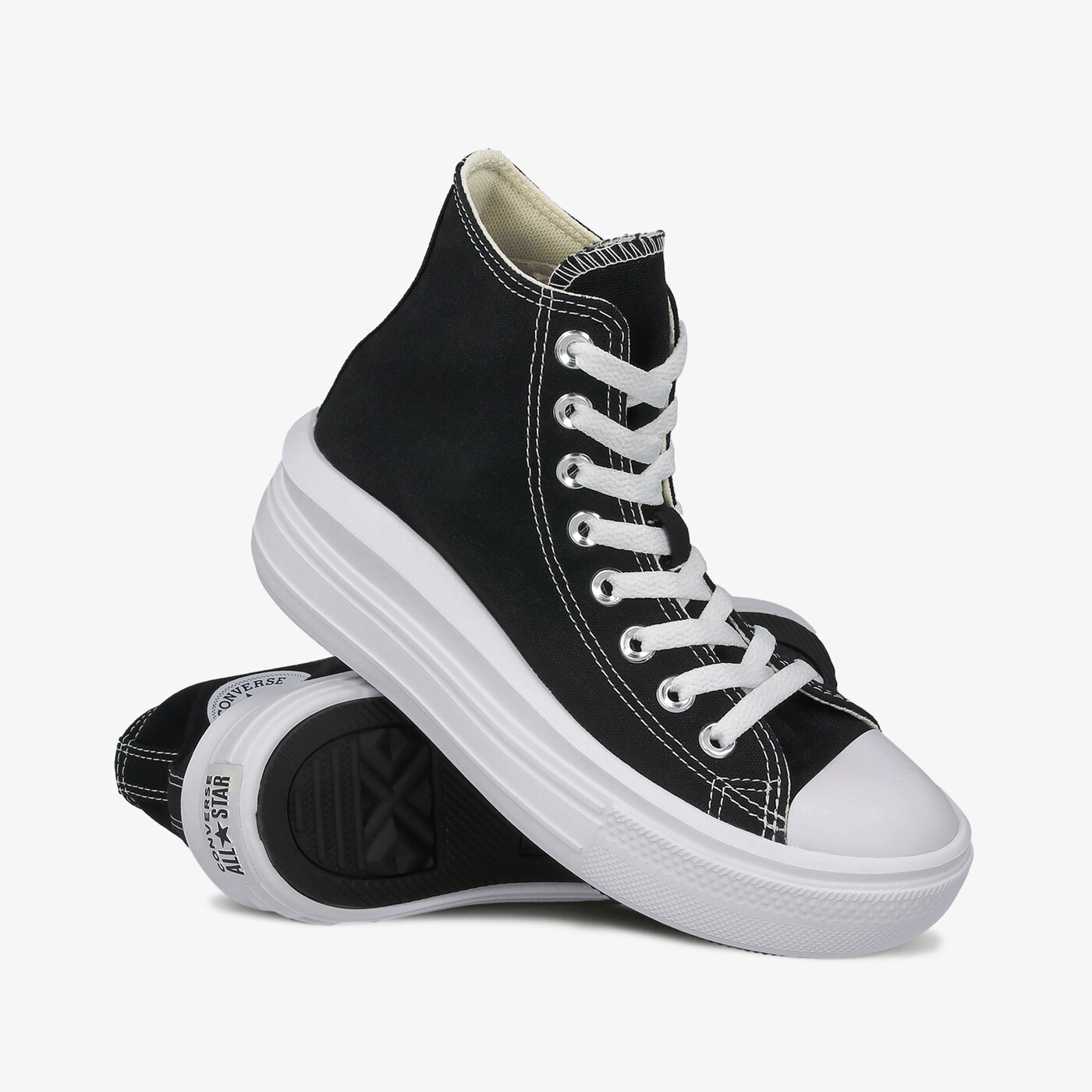Damskie trampki CONVERSE CHUCK TAYLOR ALL STAR MOVE HIGH  568497c kolor czarny