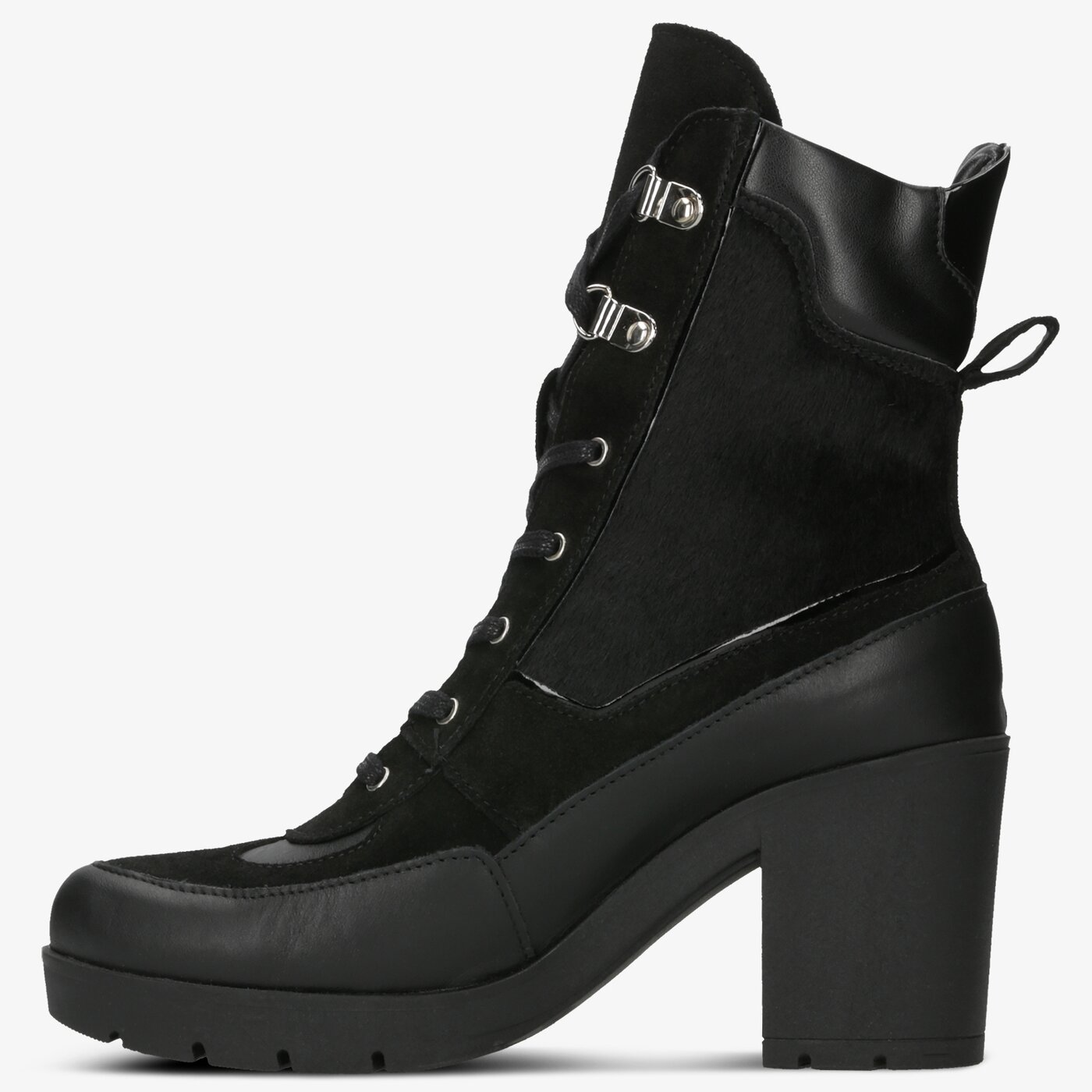 Damskie botki / sztyblety SYMBIOSIS COMBAT STYLE  sywc219015 kolor czarny