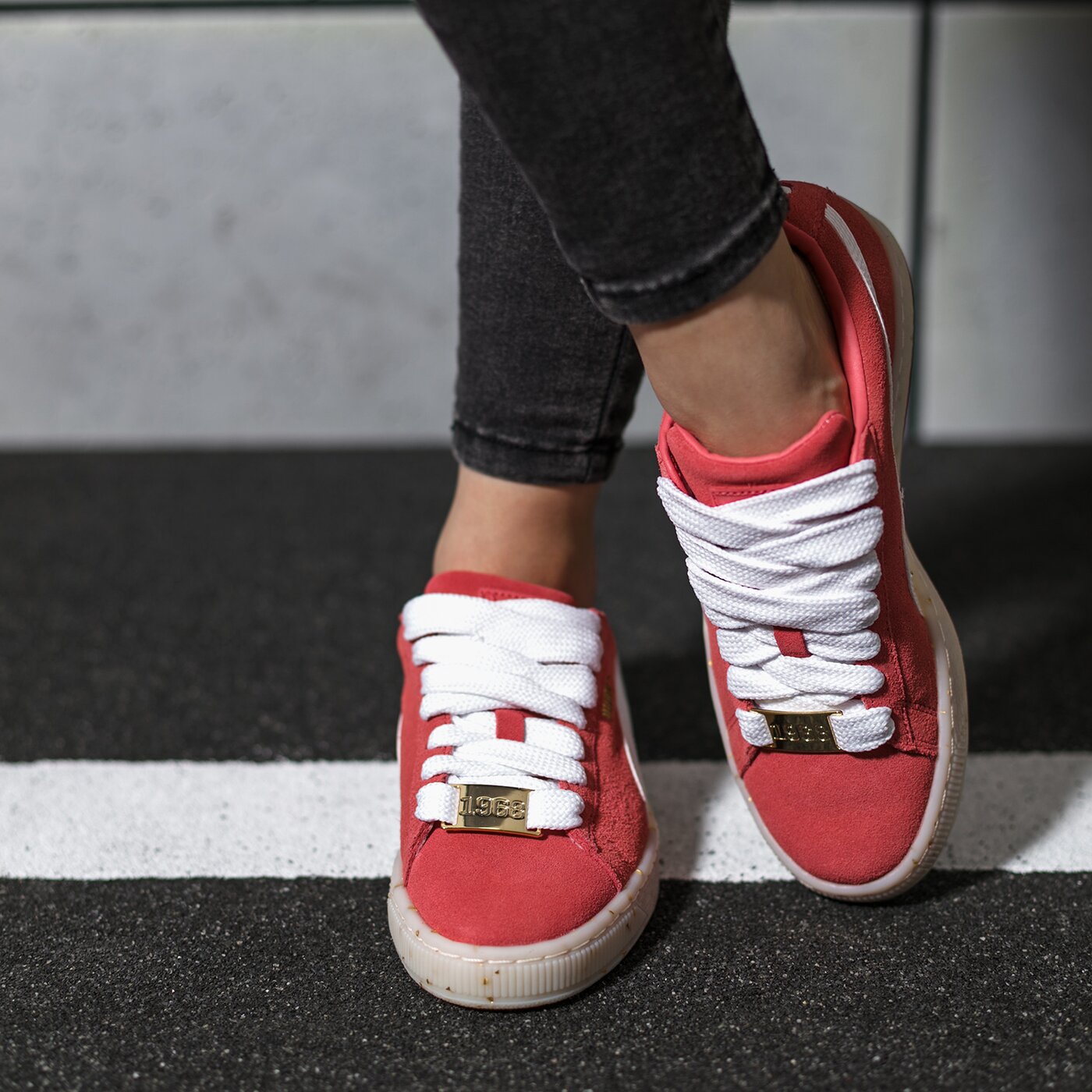 puma suede classic czerwone