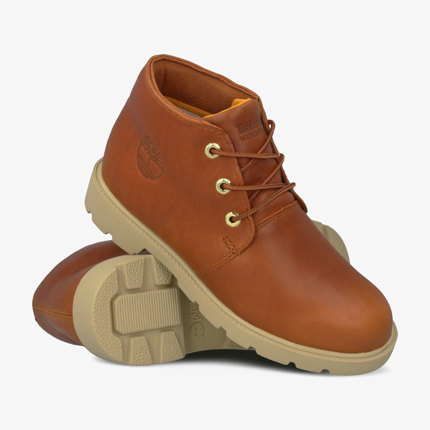 Dziecięce buty za kostkę TIMBERLAND TBL 1973 NEWMAN CHUKKA WP tb0a2bjd8141 kolor pomarańczowy