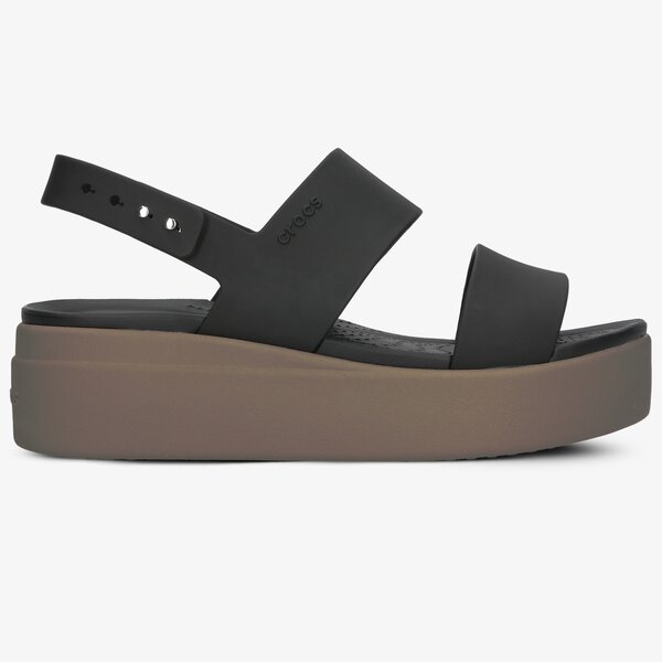 Damskie sandały CROCS BROOKLYN LOW WEDGE 20645307h kolor czarny