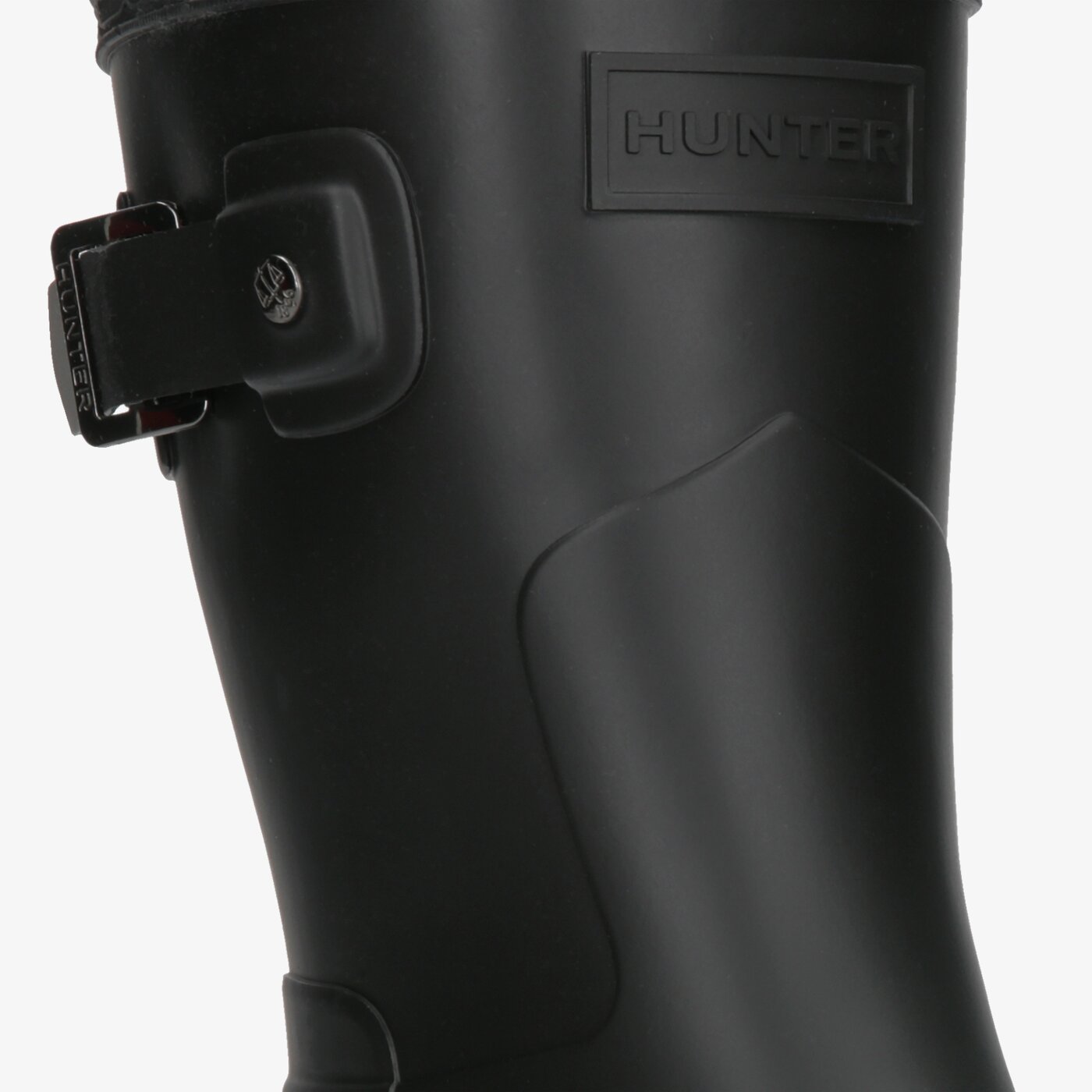 Damskie kalosze (buty gumowe) HUNTER ORIGINAL REFINED SHORT wfs1098rma-blk kolor czarny