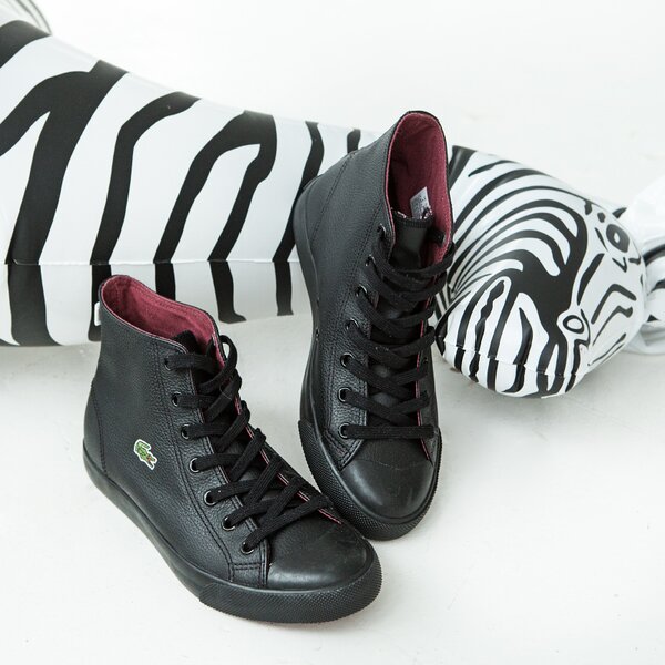Damskie trampki LACOSTE L27 MID CLS 729spw104702h kolor czarny