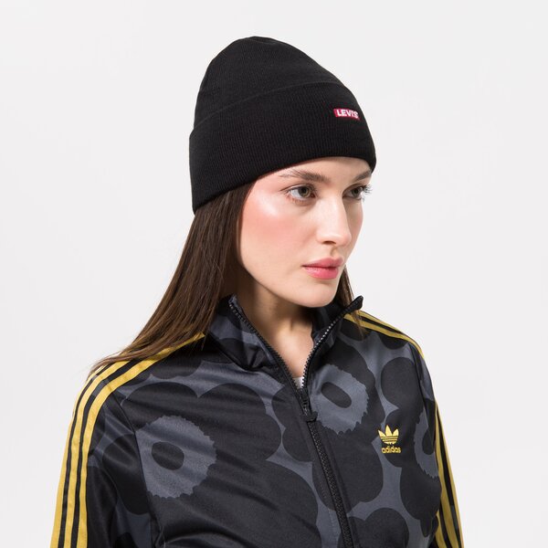 Damska czapka zimowa LEVI'S CZAPKA BEANIE - BABY TAB LOGO d6248-0002 kolor czarny