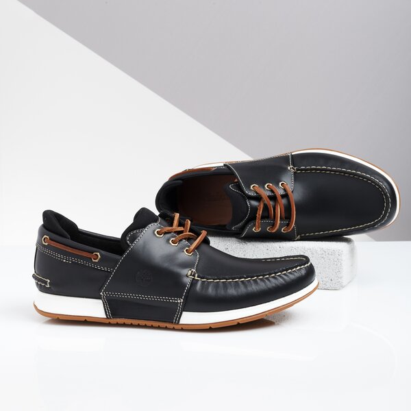Męskie mokasyny TIMBERLAND HEGER'S BAY 3 EYE BOAT tb0a241v0011 kolor czarny