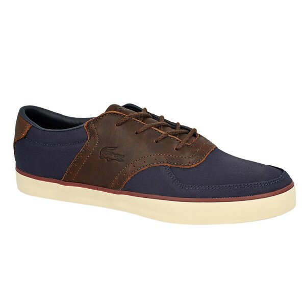 Męskie półbuty LACOSTE GLENDON BROGUE  727srm12222n2 kolor granatowy