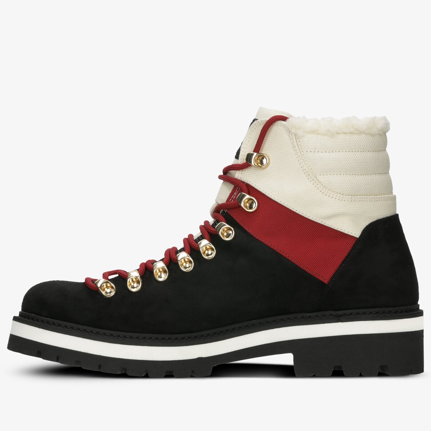 Męskie buty outdoor (trekkingowe) TOMMY HILFIGER LH EXPEDITION TRAIL BOOT fm0fm025260k6 kolor czarny