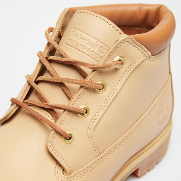Męskie buty za kostkę TIMBERLAND PREMIUM MID LC WP CHUKKA tb0a6dvden21 kolor beżowy