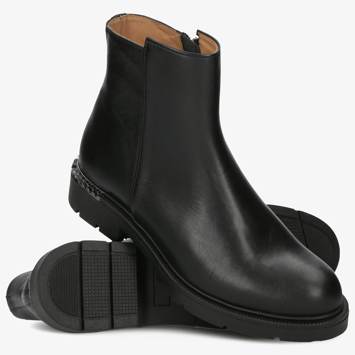 Damskie botki / sztyblety SYMBIOSIS PRETTY SIMPLE  sywc219025 kolor czarny