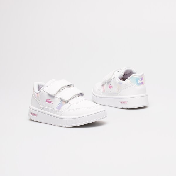 Dziecięce sneakersy (buty) LACOSTE T-CLIP 222 2 SUI 744sui001721g kolor biały