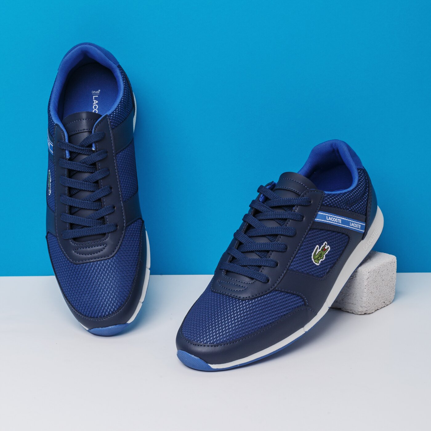 Męskie sneakersy (buty) LACOSTE MENERVA SPORT 120 1 CMA 739cma0015nv1 kolor granatowy