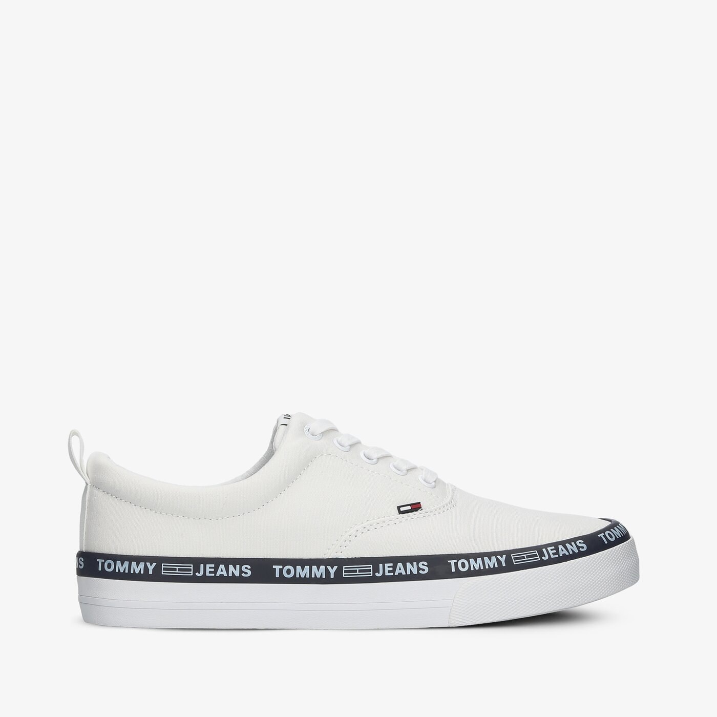 Męskie trampki TOMMY HILFIGER CLASSIC LACE UP SNEAKER em0em00493ybr kolor biały