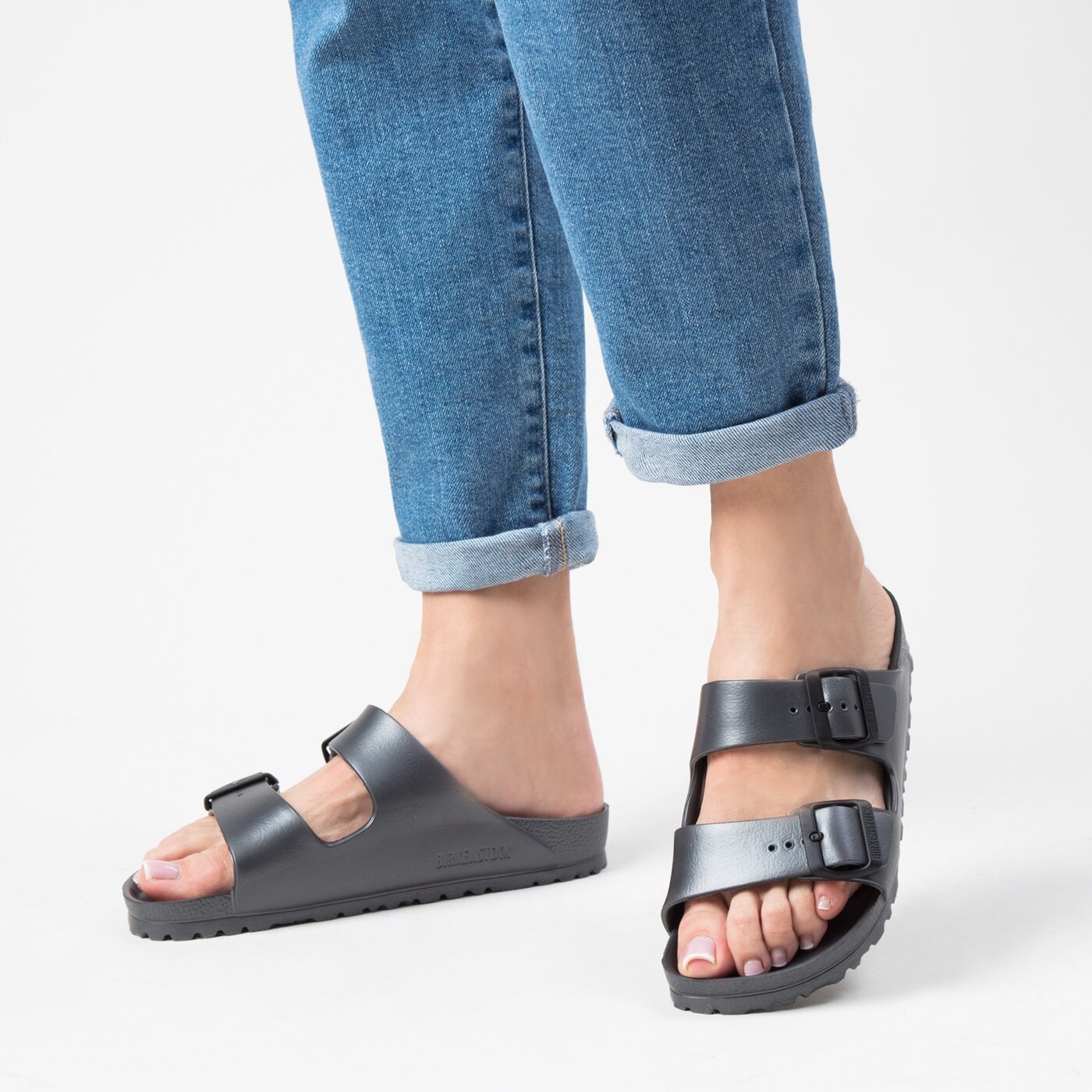 Damskie klapki BIRKENSTOCK ARIZONA EVA 1001498 kolor szary