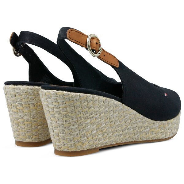 Damskie sandały TOMMY HILFIGER ICONIC ELBA BASIC SLING BACK fw0fw02788403 kolor granatowy
