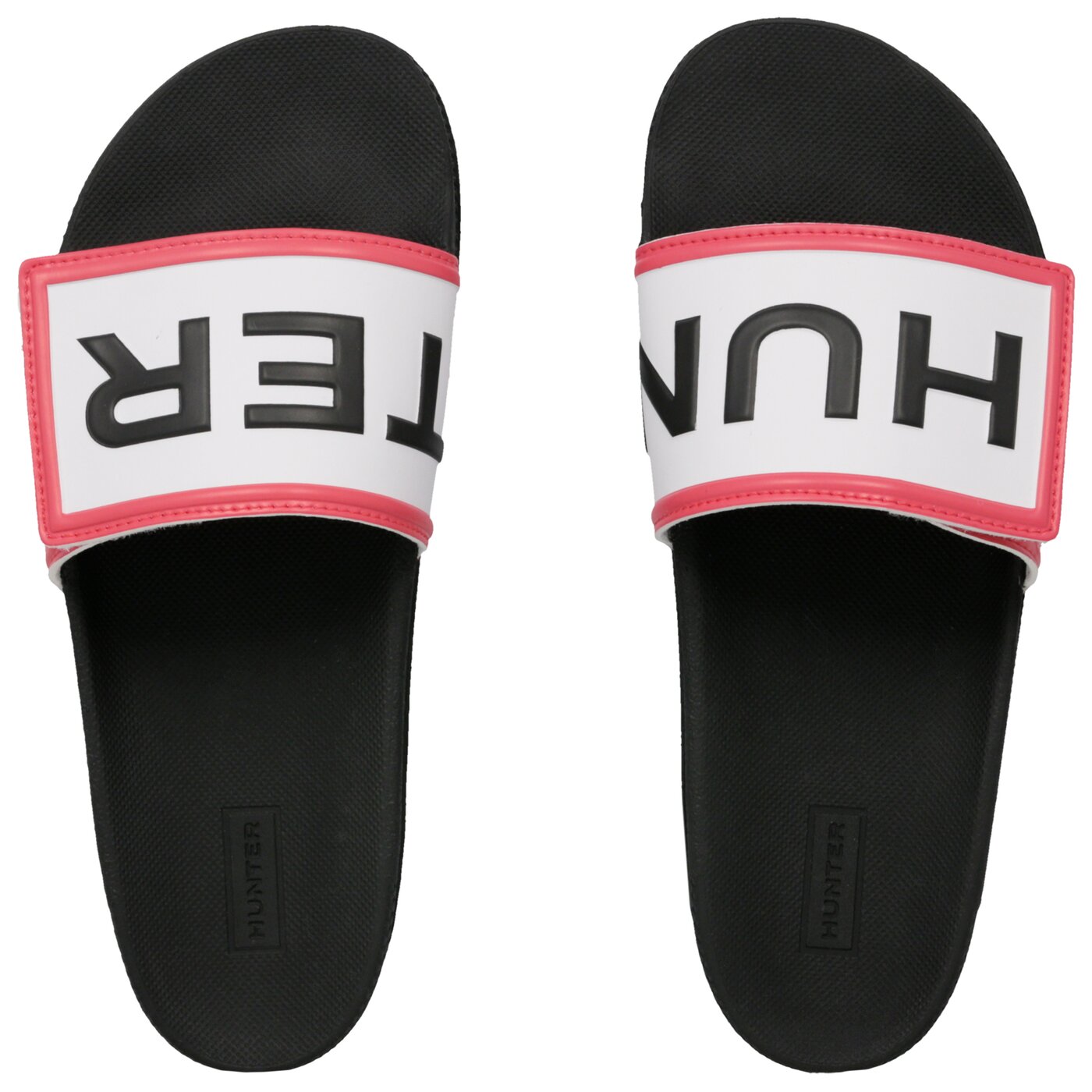 Damskie klapki HUNTER ADJUSTABLE SLIDE ARROW PRINT wfd4018evablk kolor czarny