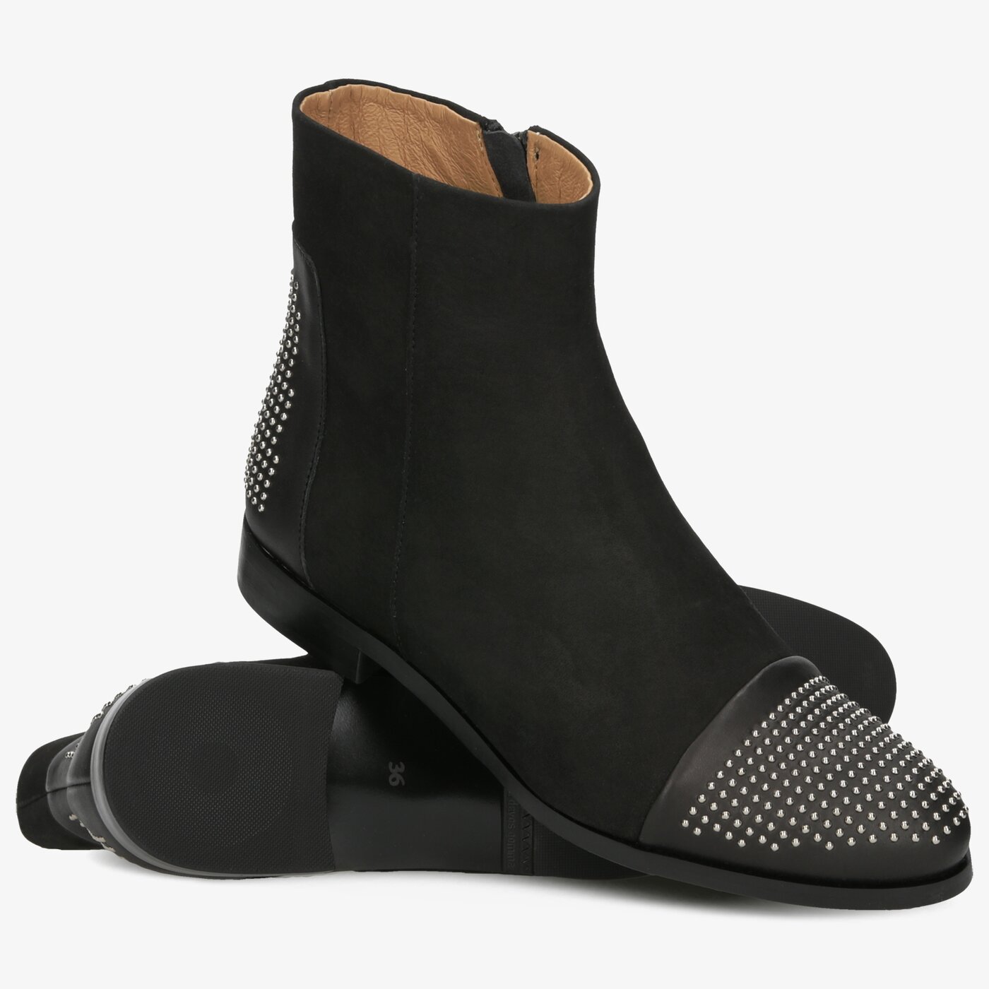 Damskie botki / sztyblety SYMBIOSIS ANNABELL  sywc219026 kolor czarny