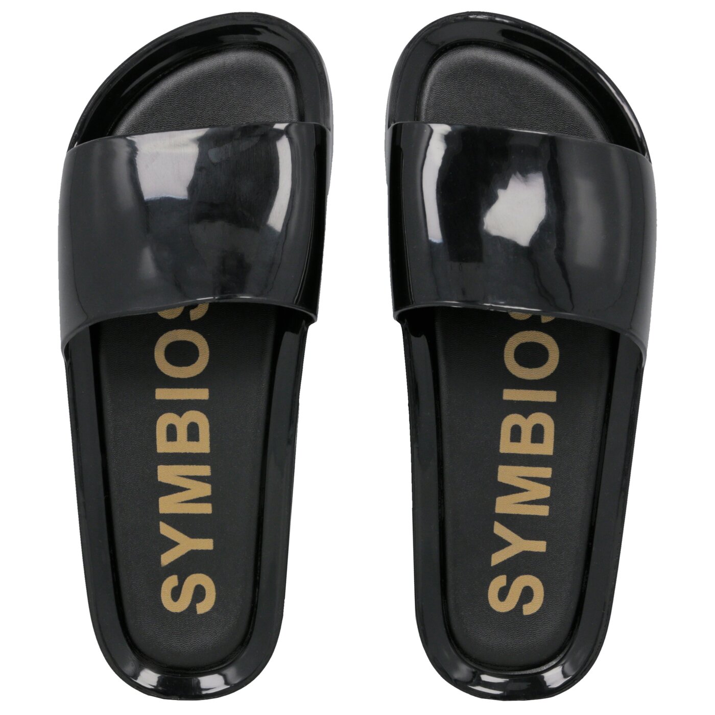 Damskie klapki SYMBIOSIS INES SLIDES  syws119003 kolor czarny