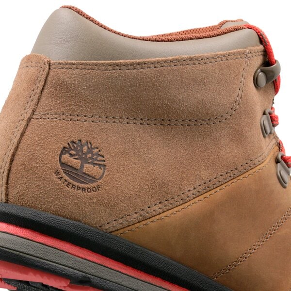 Dziecięce buty outdoor / trekkingowe TIMBERLAND GT RALLY MID WP a1rot kolor brązowy