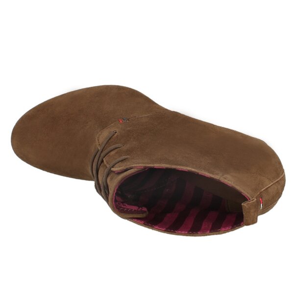 Damskie botki / sztyblety TOMMY HILFIGER BELLA 3  fw56815853746 kolor brązowy
