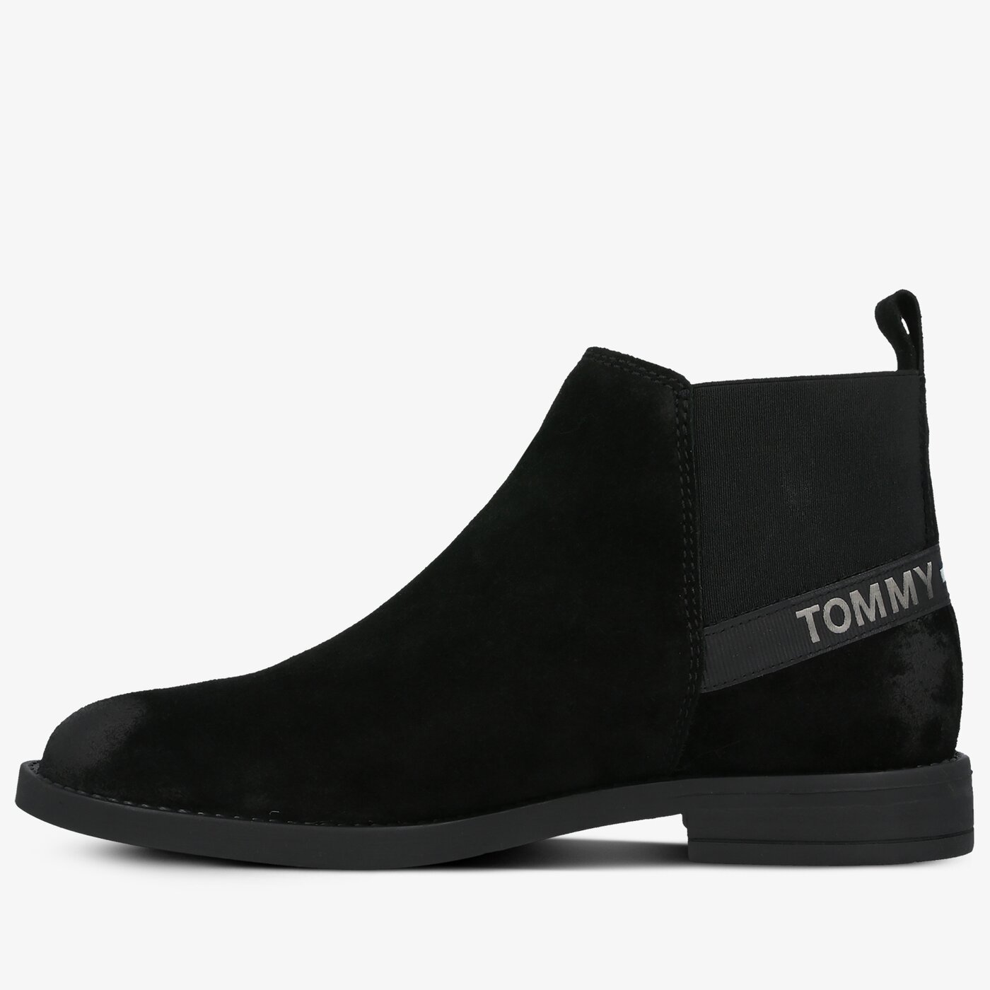 Damskie botki / sztyblety TOMMY HILFIGER GETTY 6B ESSENTIAL SUEDE en0en01148bds kolor czarny