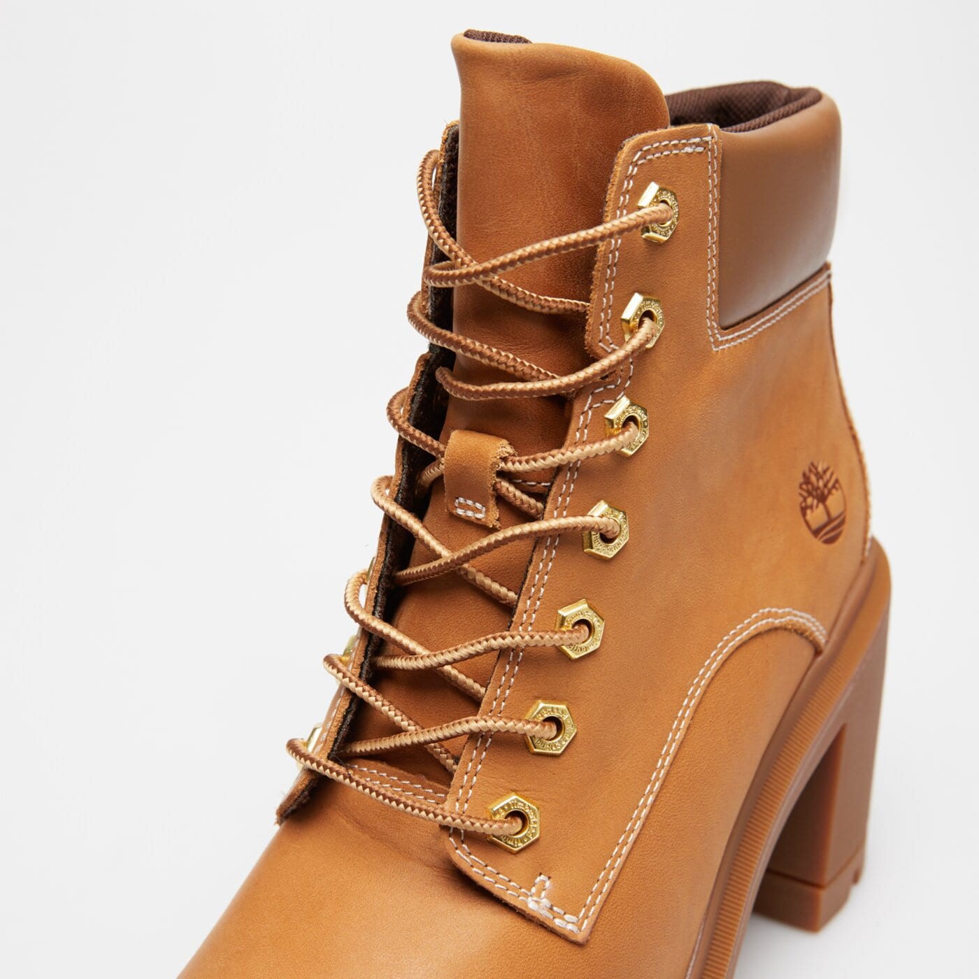 Damskie botki / sztyblety TIMBERLAND ALLINGTON HEIGHTS MID LACE UP BOOT tb0a2ckcen11 kolor brązowy