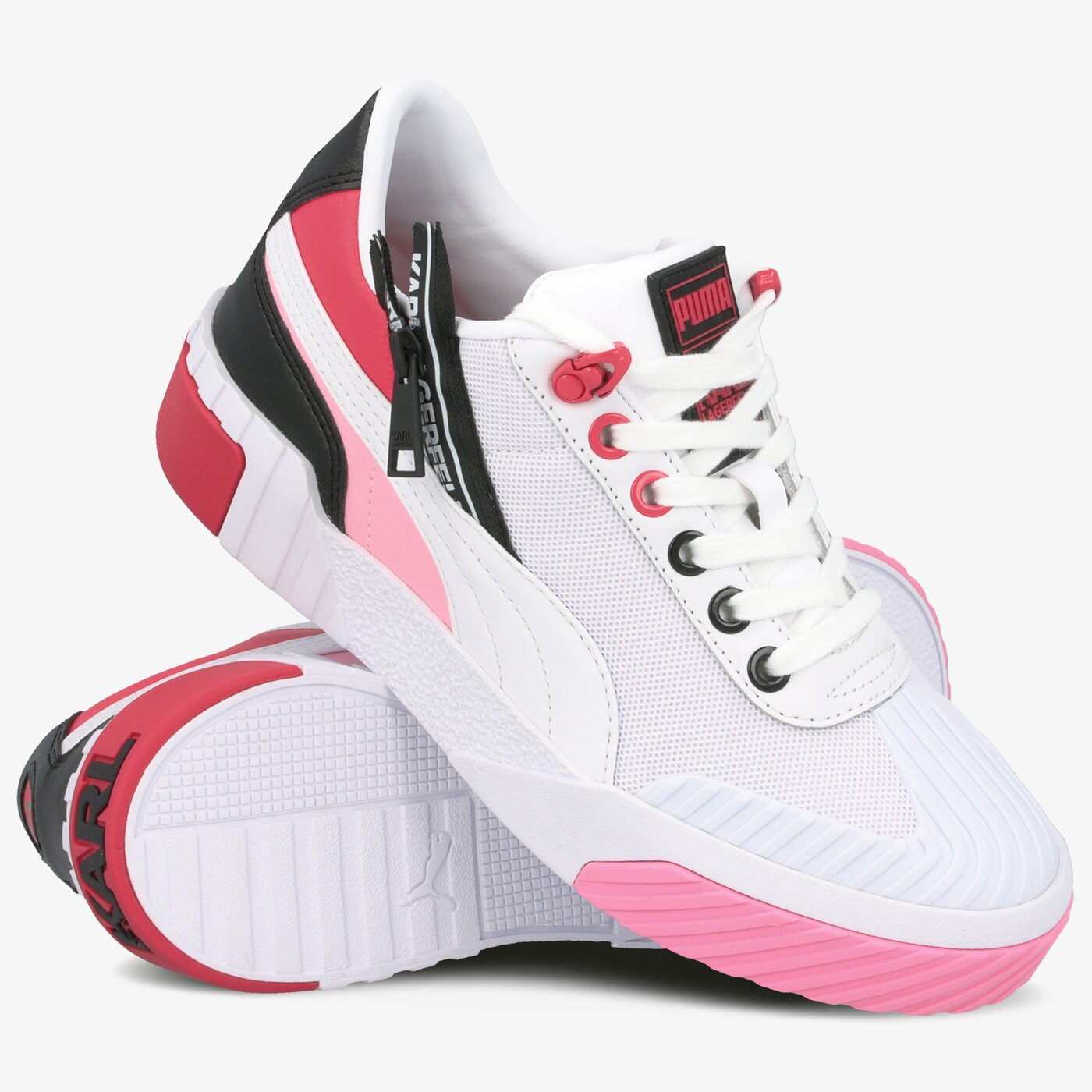 Damskie sneakersy (buty) PUMA CALI KARL 37005701 kolor biały