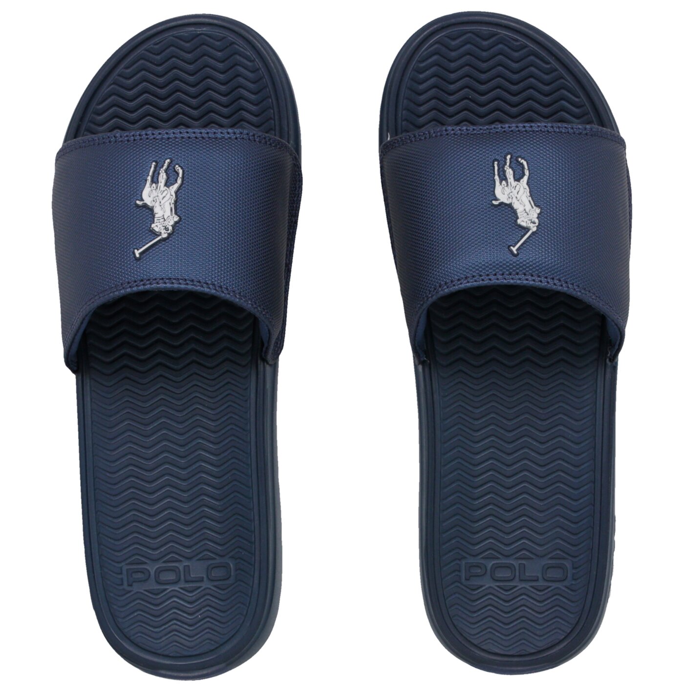 Męskie klapki POLO RL RODWELL SANDALS CASUAL BLUE SYNTHETIC 816671827004 kolor granatowy