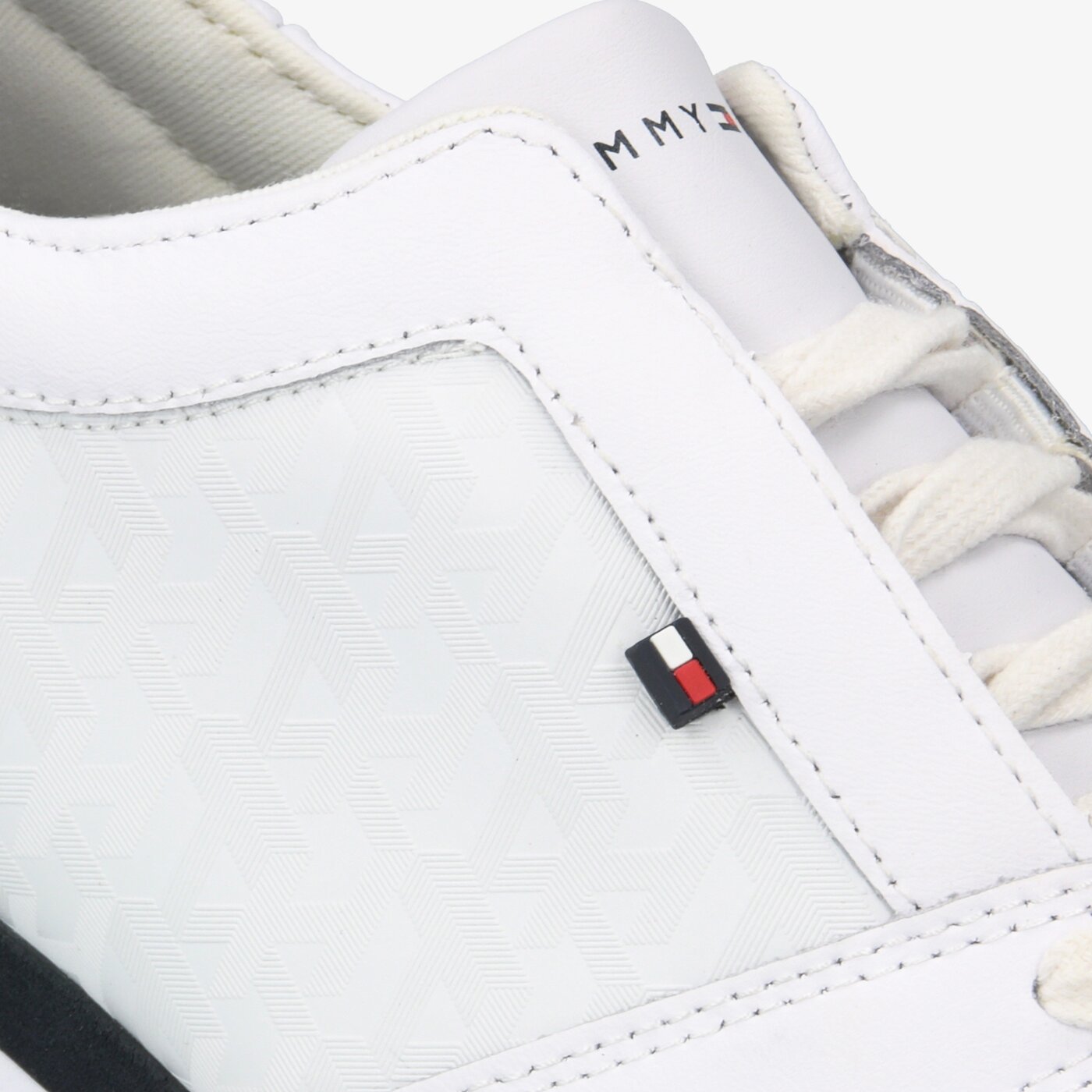 Damskie sneakersy (buty) TOMMY HILFIGER TOMMY JACQUARD FLATFORM SNEAKER fw0fw04680ybs kolor biały