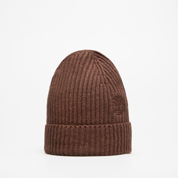 Damska czapka zimowa TIMBERLAND CZAPKA WOOL BEANIE tb0a66cj2431 kolor brązowy