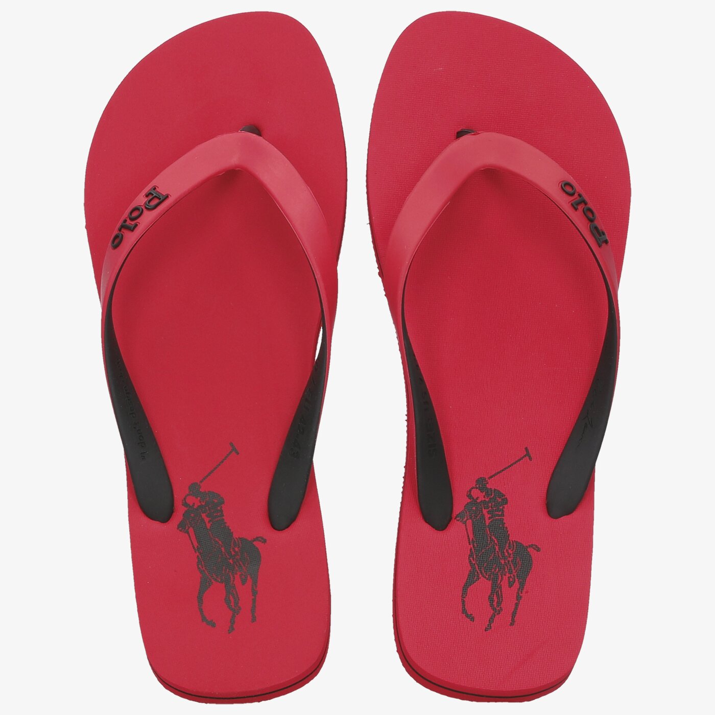 Męskie klapki POLO RL BOLT SANDALS CASUAL  816830673002 kolor czerwony