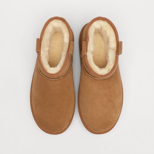 Damskie botki / sztyblety EMU AUSTRALIA FOYFLATFORM MICRO w13073chestnut kolor brązowy
