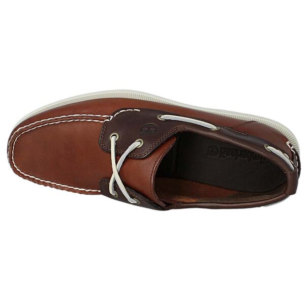 Męskie mokasyny TIMBERLAND HERITAGE CW BOAT 2 EYE a13he kolor brązowy