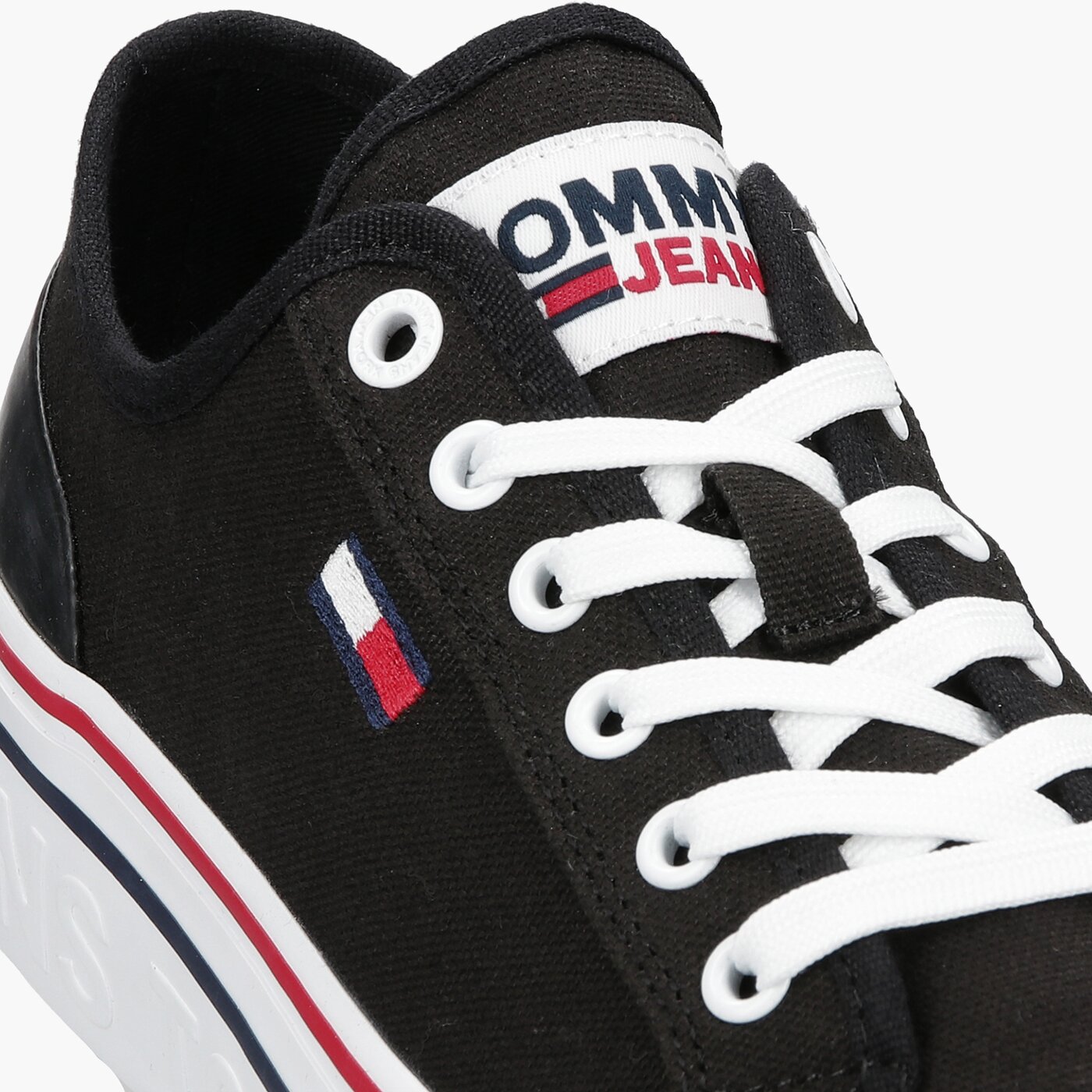 Damskie trampki TOMMY HILFIGER TOMMY JEANS FLATFORM VULC en0en01423bds kolor czarny