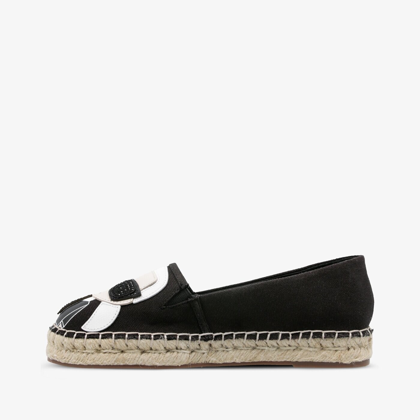 Damskie espadryle KARL LAGERFELD KAMINI KARL IKONIC SLIP ON kl80111400 kolor czarny