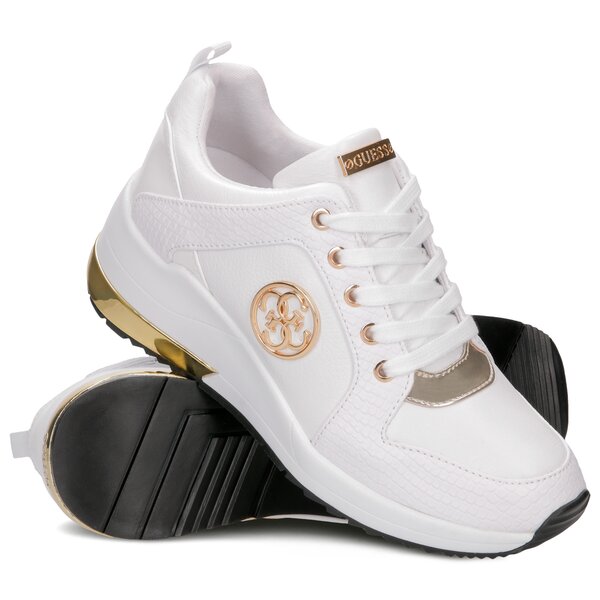 Damskie sneakersy (buty) GUESS JARYD 2  fl5ja2lea12white kolor biały