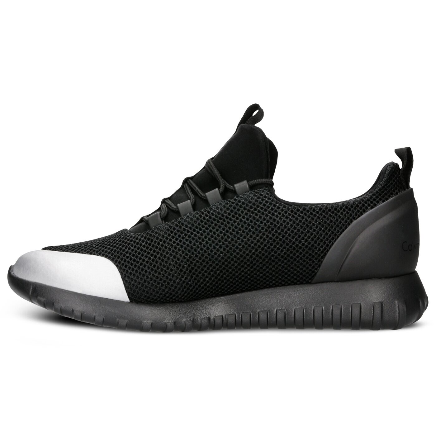 Męskie sneakersy (buty) CALVIN KLEIN RON MESH/BRUSHED METAL s0506001 kolor czarny