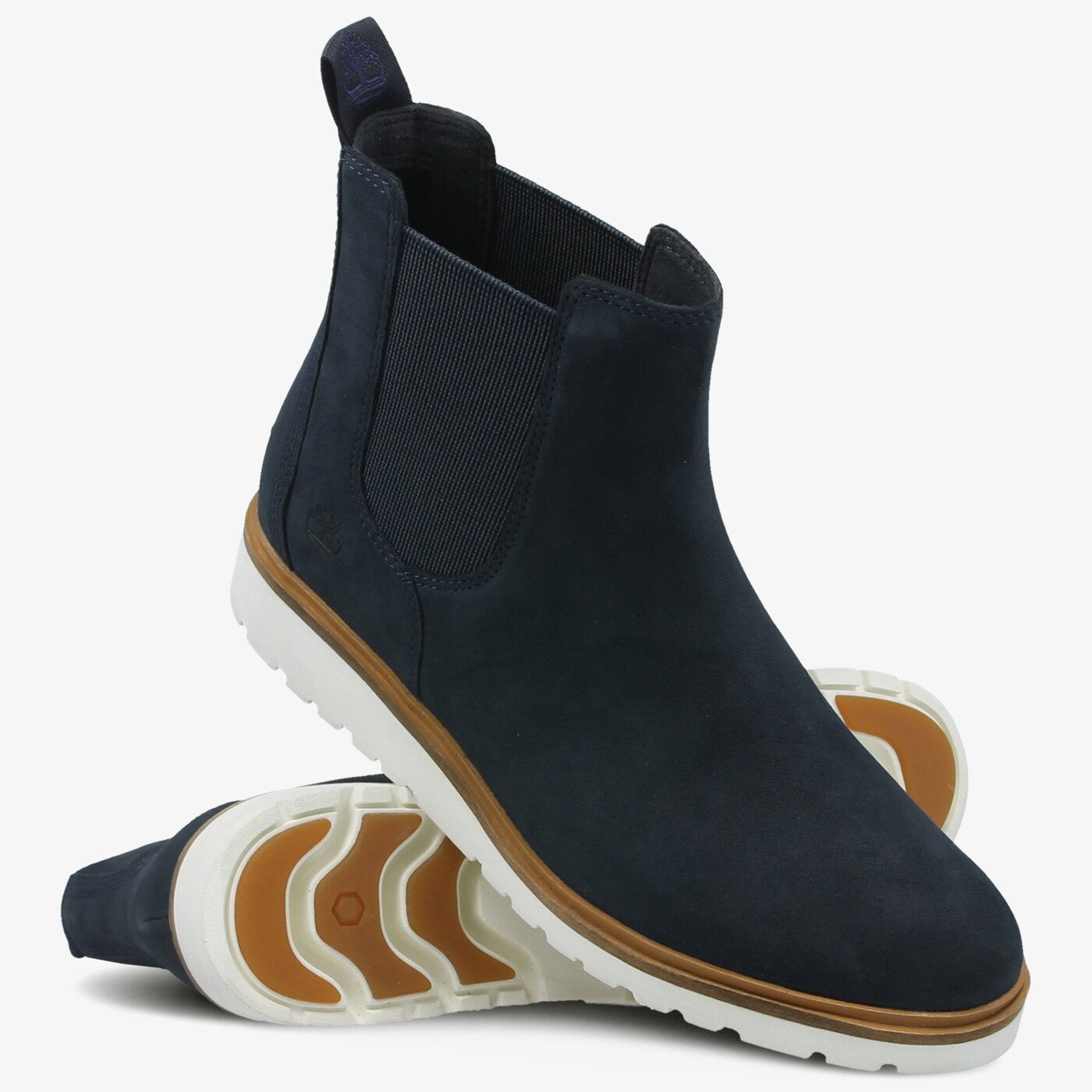 Damskie botki / sztyblety TIMBERLAND ELLIS STREET PERF CHELSEA a1pf1 kolor granatowy