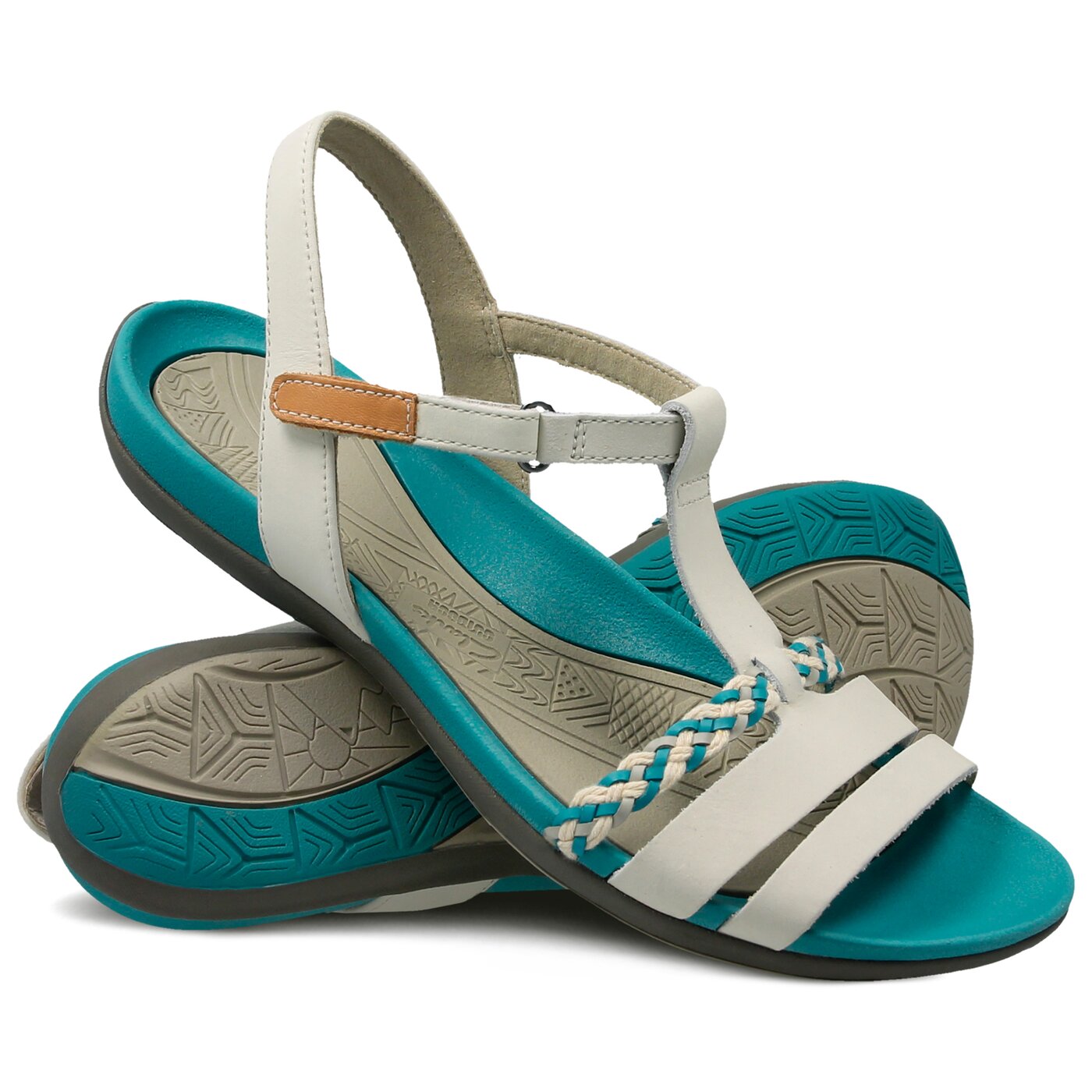 Damskie sandały CLARKS TEALITE GRACE 26132130 kolor biały